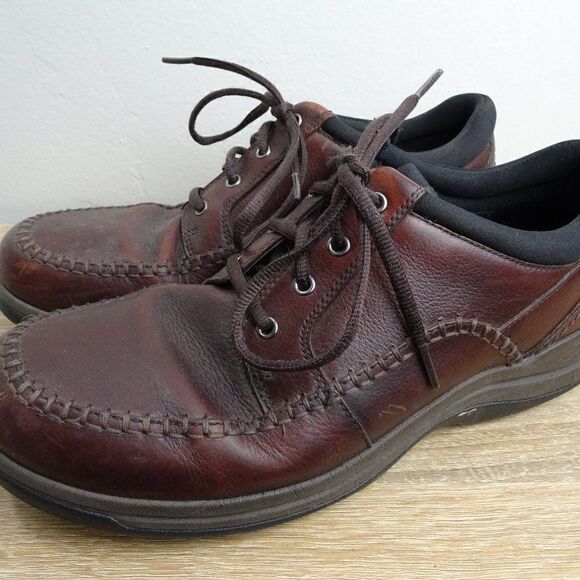 Clarks Men Brown Shoes Size 9W. - Picture 1 of 13